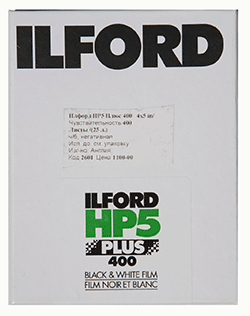 ILFORD HP5 PLUS 400 4 X 5' / 25 